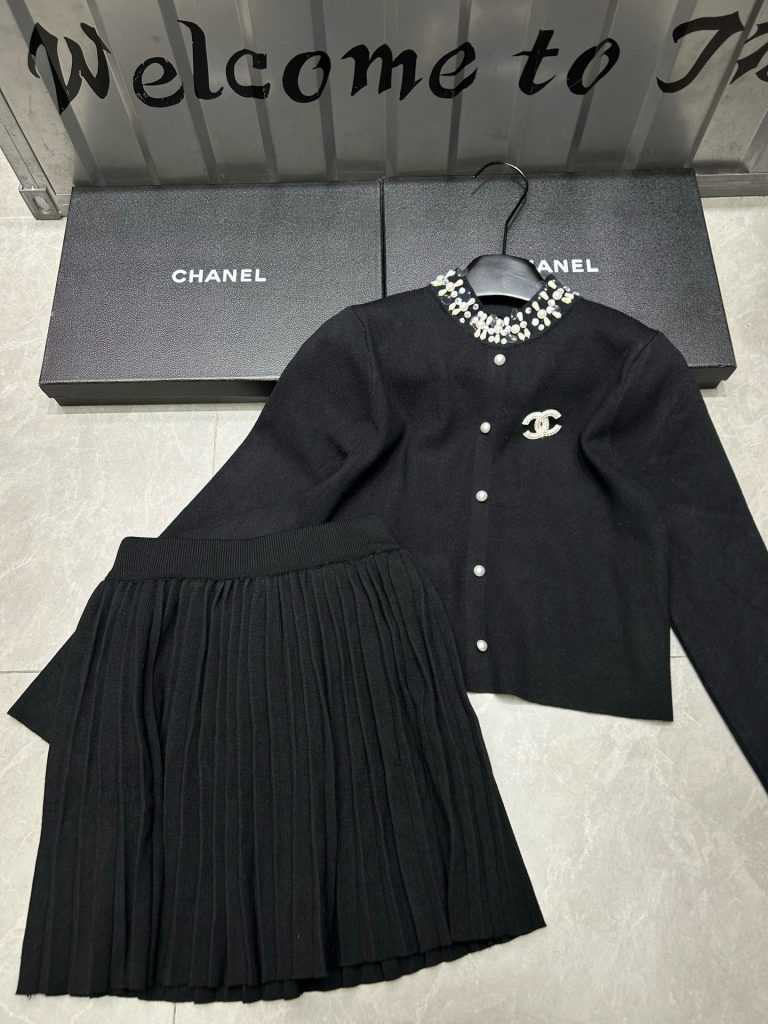 シャネル レディース セット 2色入 パールカラー ピンクスカート トレンドコーデ - 画像 2