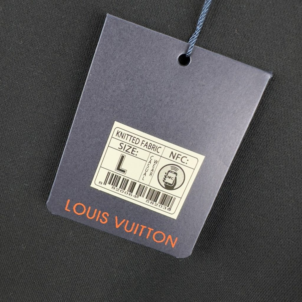 Louis Vuittonルイ・ヴィトン 黒 パーカー ロゴ刺繍 4色展開 男女兼用 5色入 - 画像 8
