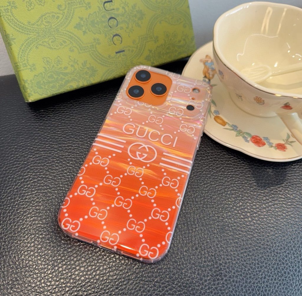 iPhoneケースGUCCI オレンジ フルグラフィック フィルムケース 1色入 🍊 - 画像 3