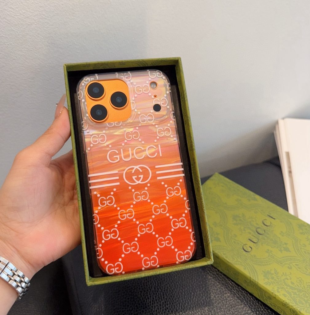 iPhoneケースGUCCI オレンジ フルグラフィック フィルムケース 1色入 🍊 - 画像 7