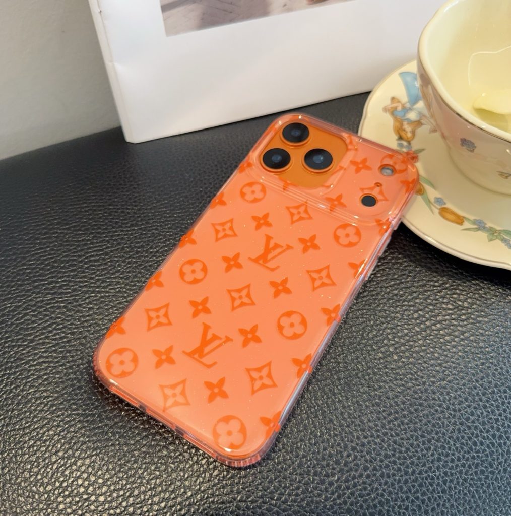 iPhoneケースオレンジ ルイヴィトン柄 iPhoneケース 1色入 🍊 - 画像 2