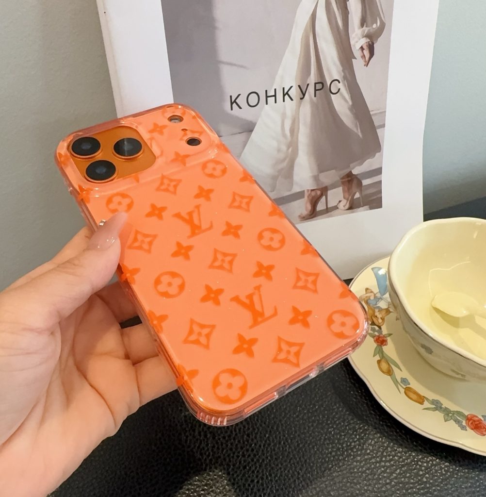 iPhoneケースオレンジ ルイヴィトン柄 iPhoneケース 1色入 🍊 - 画像 4