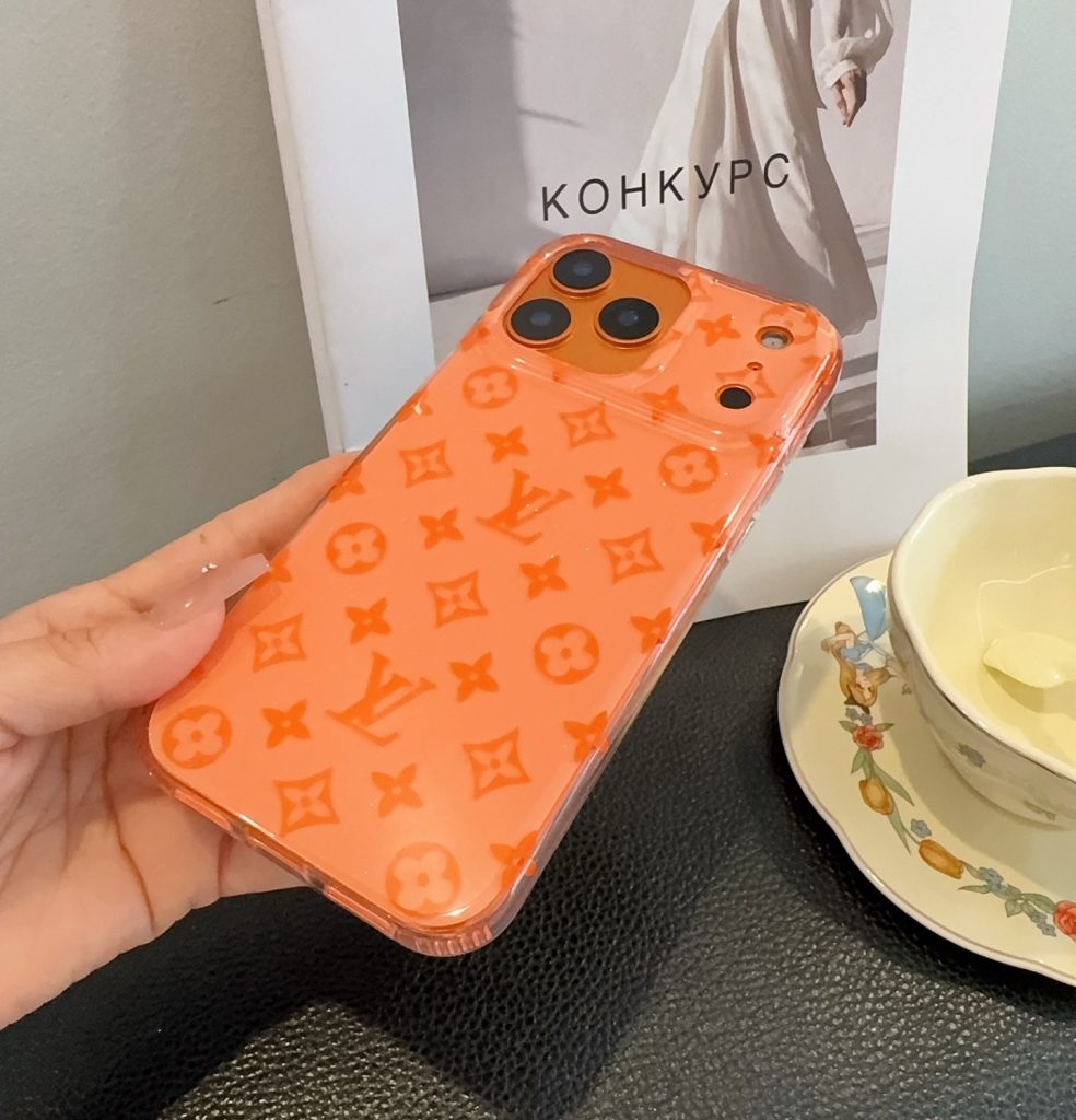 iPhoneケースオレンジ ルイヴィトン柄 iPhoneケース 1色入 🍊 - 画像 5