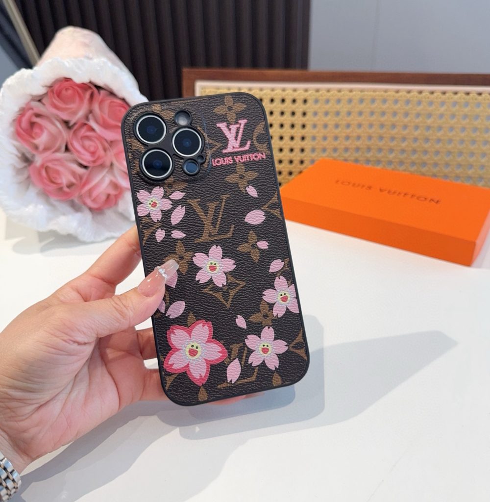 iPhoneケースルイヴィトン チェリーブロッサム iPhone15 Pro ケース ブラウン 🌸 - 画像 3