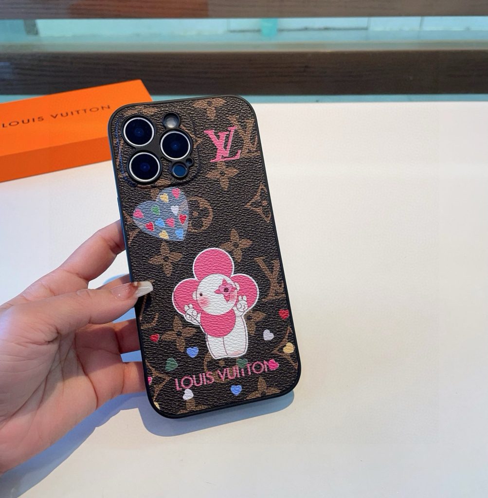 iPhoneケースラウンドのiPhoneケース ルイ・ヴィトン デザイン 3色入 🎁 - 画像 2