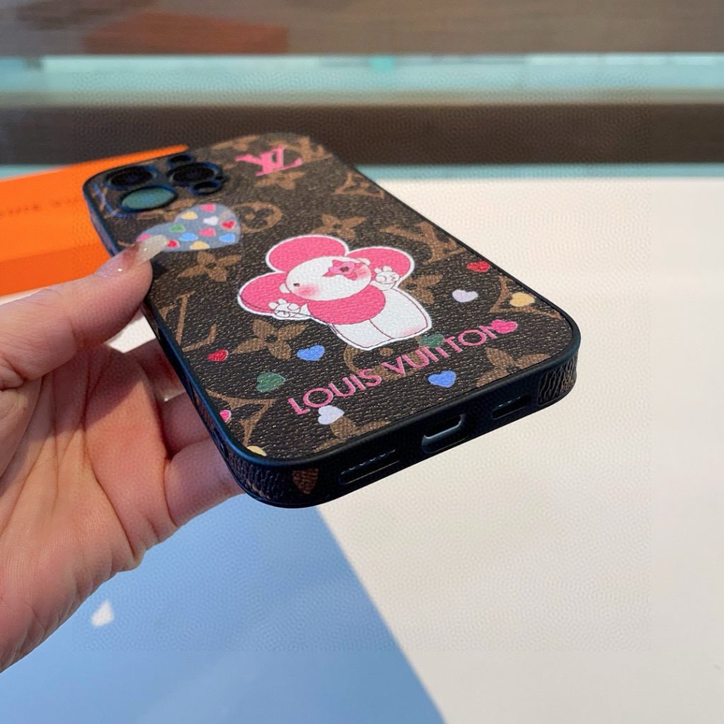 iPhoneケースラウンドのiPhoneケース ルイ・ヴィトン デザイン 3色入 🎁 - 画像 3