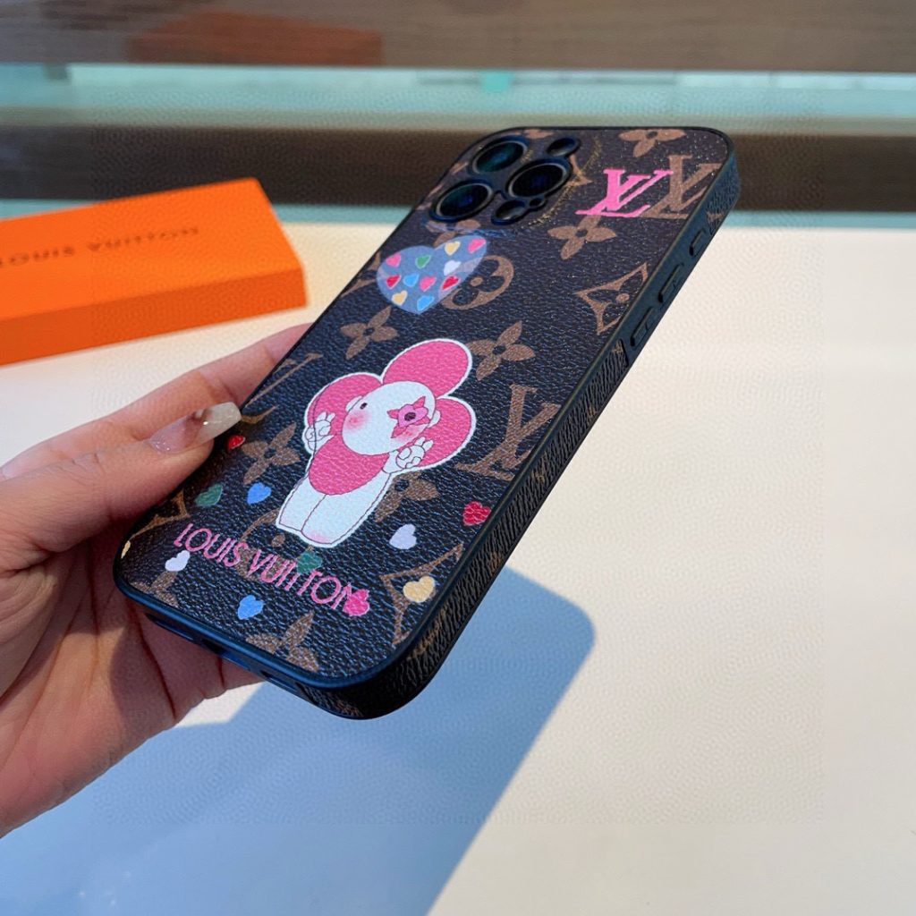 iPhoneケースラウンドのiPhoneケース ルイ・ヴィトン デザイン 3色入 🎁 - 画像 4