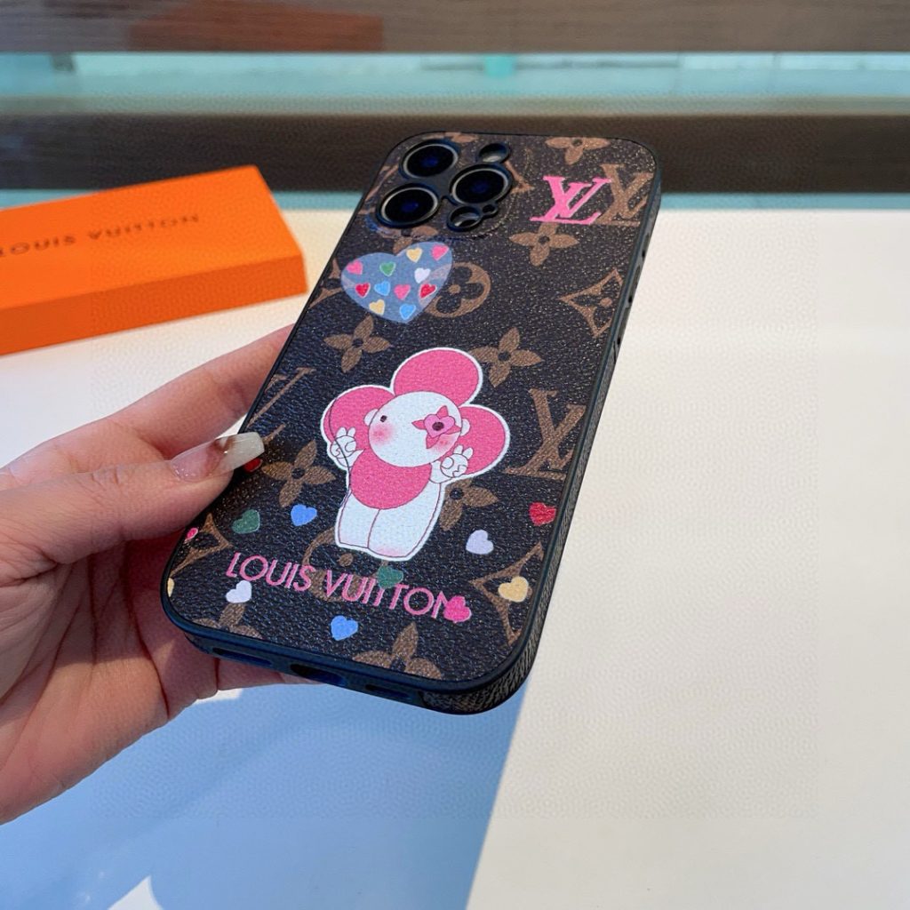 iPhoneケースラウンドのiPhoneケース ルイ・ヴィトン デザイン 3色入 🎁 - 画像 6
