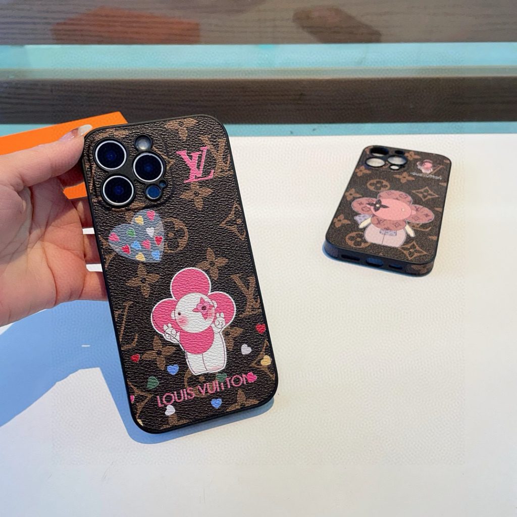 iPhoneケースラウンドのiPhoneケース ルイ・ヴィトン デザイン 3色入 🎁 - 画像 8