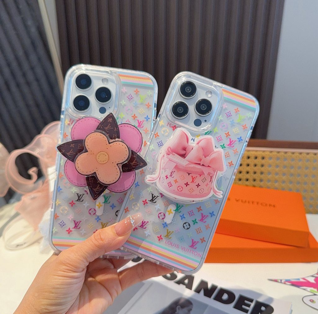 iPhoneケースルイヴィトン ピンク ポップアップスマホケース 3色入 💖 - 画像 5