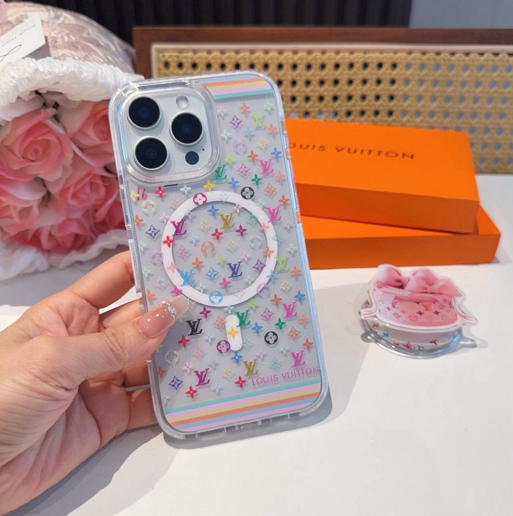 iPhoneケースルイヴィトン ピンク ポップアップスマホケース 3色入 💖 - 画像 6