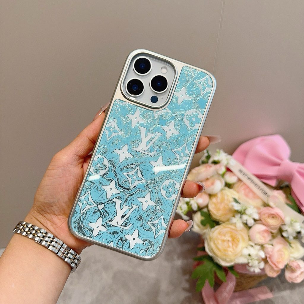 iPhoneケースルイヴィトン iPhoneケース ブルー 3色入 💎 - 画像 2
