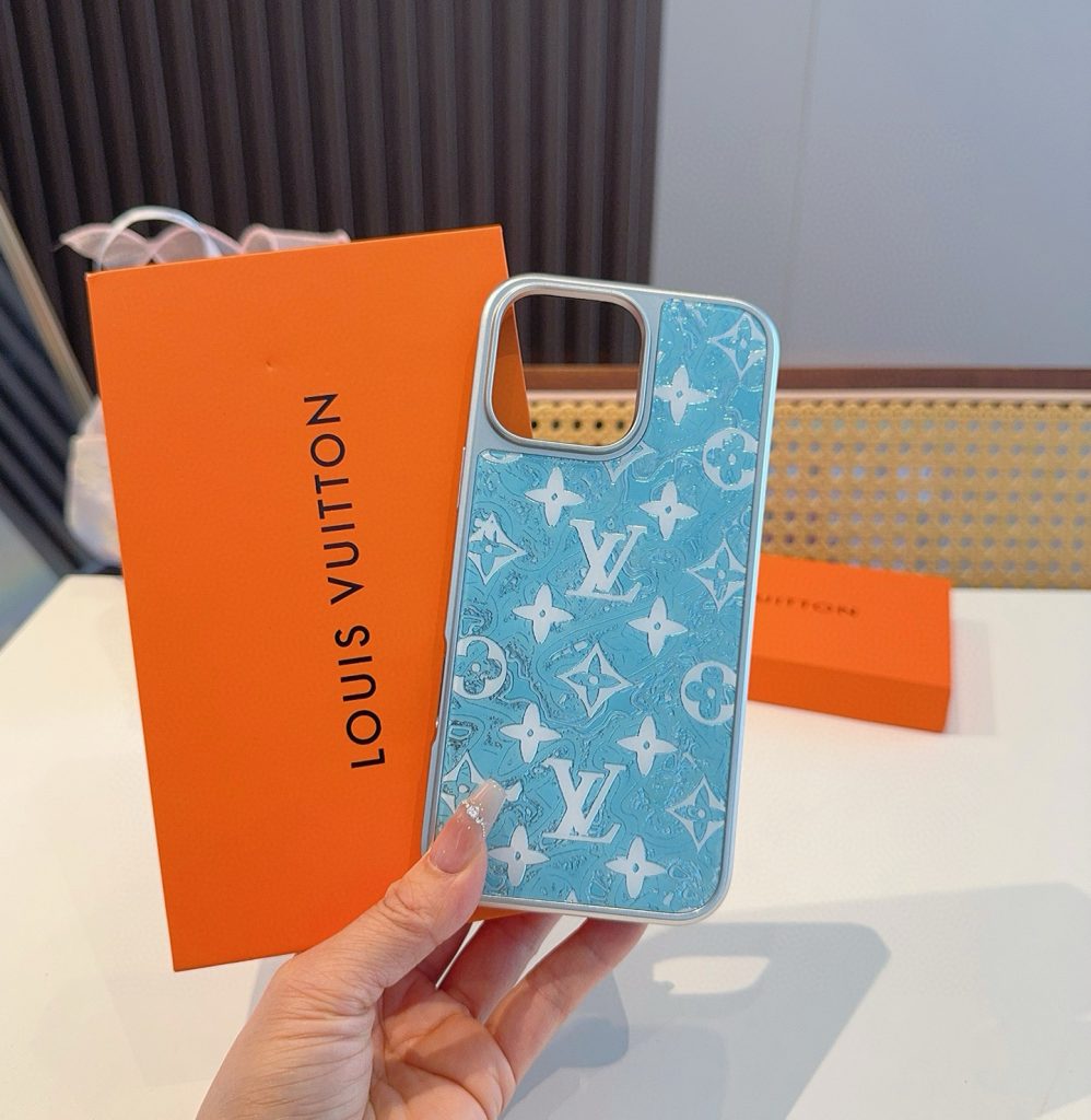 iPhoneケースルイヴィトン iPhoneケース ブルー 3色入 💎 - 画像 3