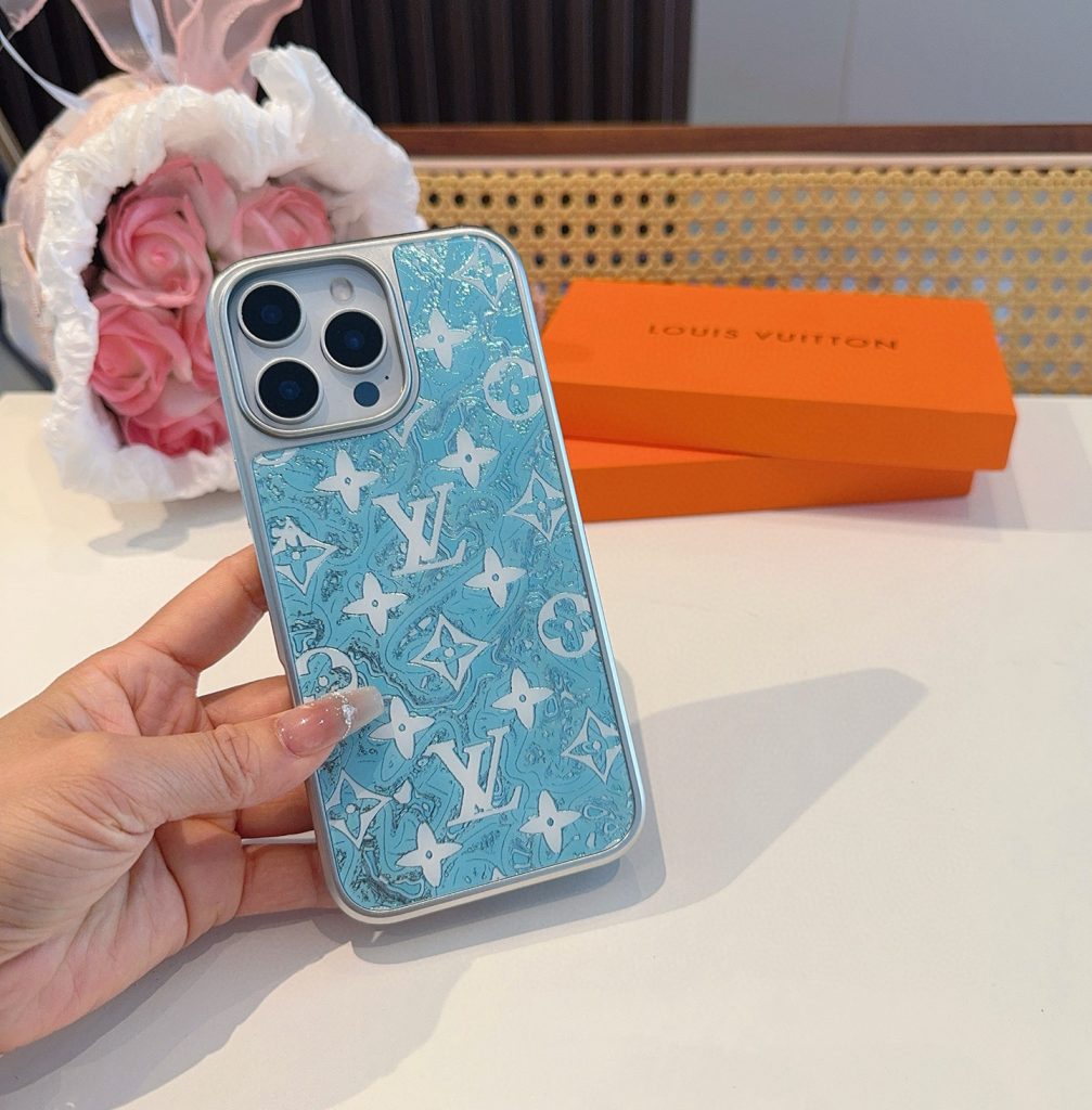 iPhoneケースルイヴィトン iPhoneケース ブルー 3色入 💎 - 画像 7