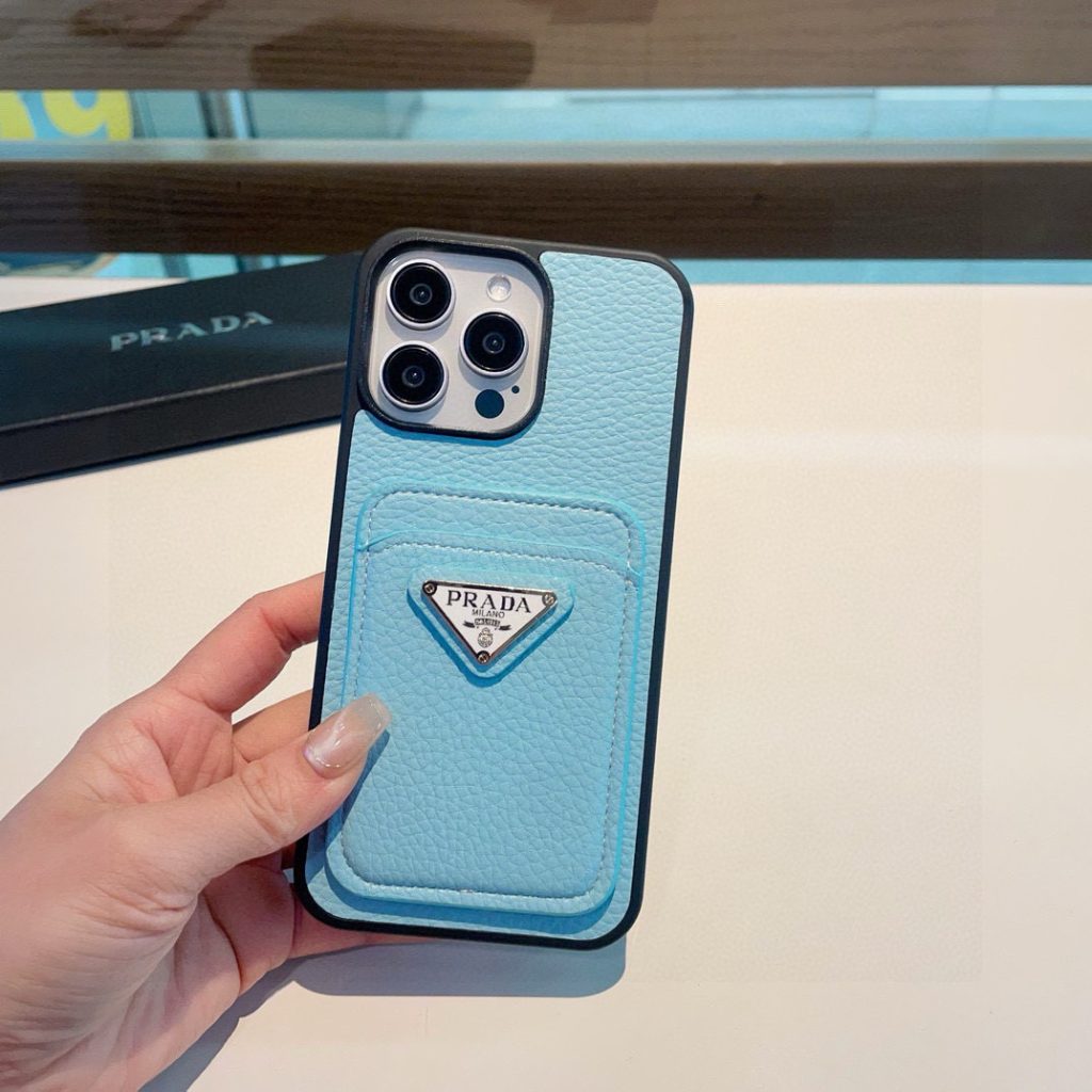 iPhoneケースプラダ スマホケース カードポケット付き 2色入 💙✨ - 画像 2