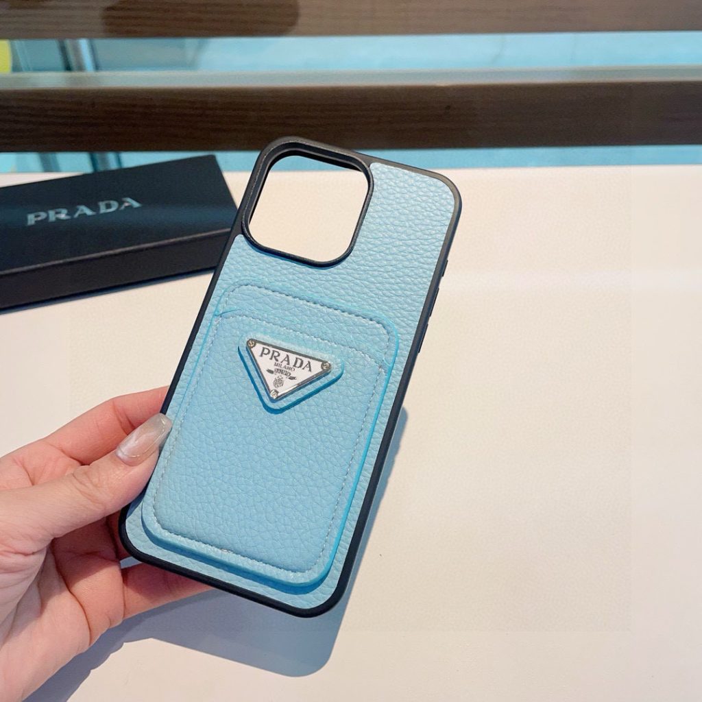 iPhoneケースプラダ スマホケース カードポケット付き 2色入 💙✨ - 画像 6