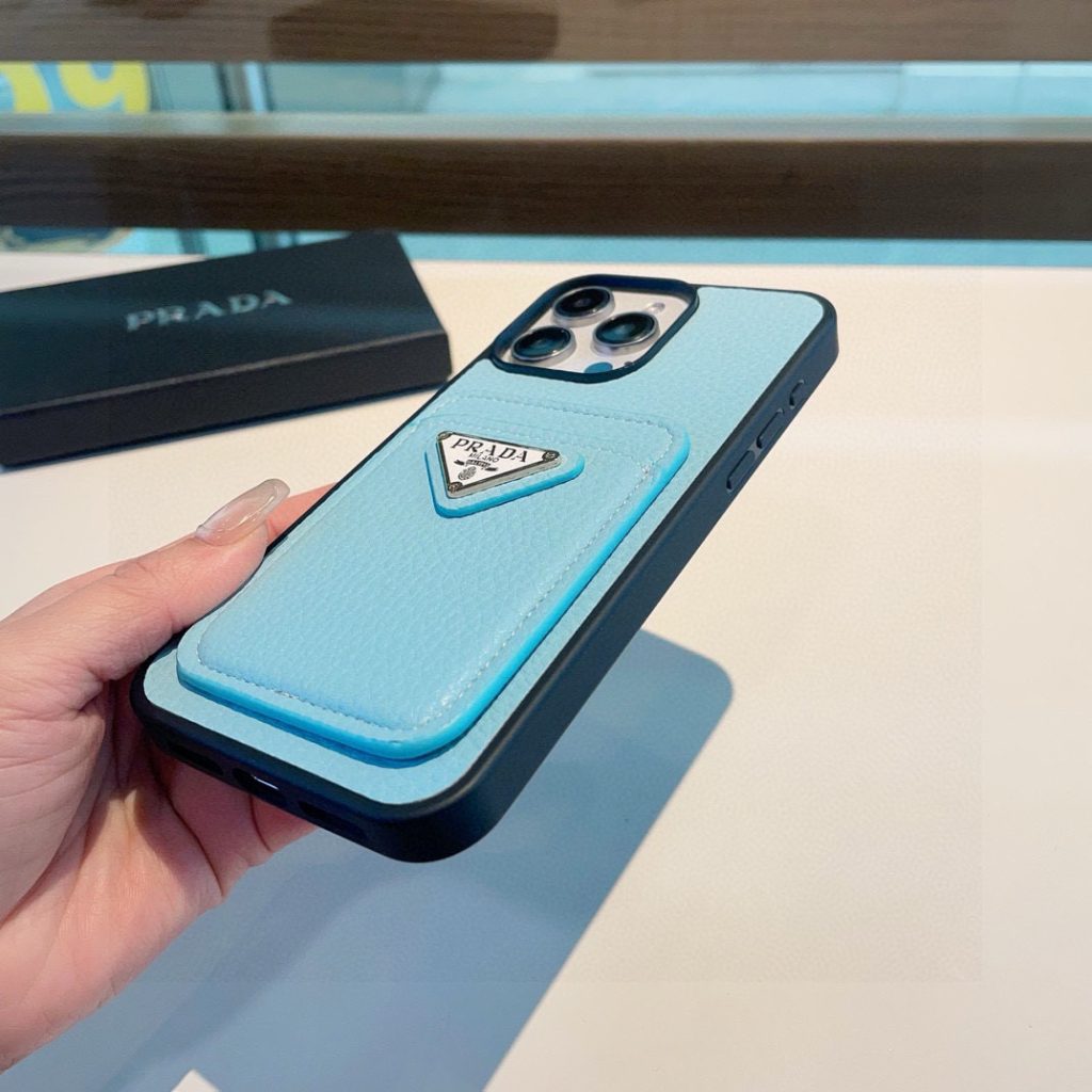 iPhoneケースプラダ スマホケース カードポケット付き 2色入 💙✨ - 画像 8