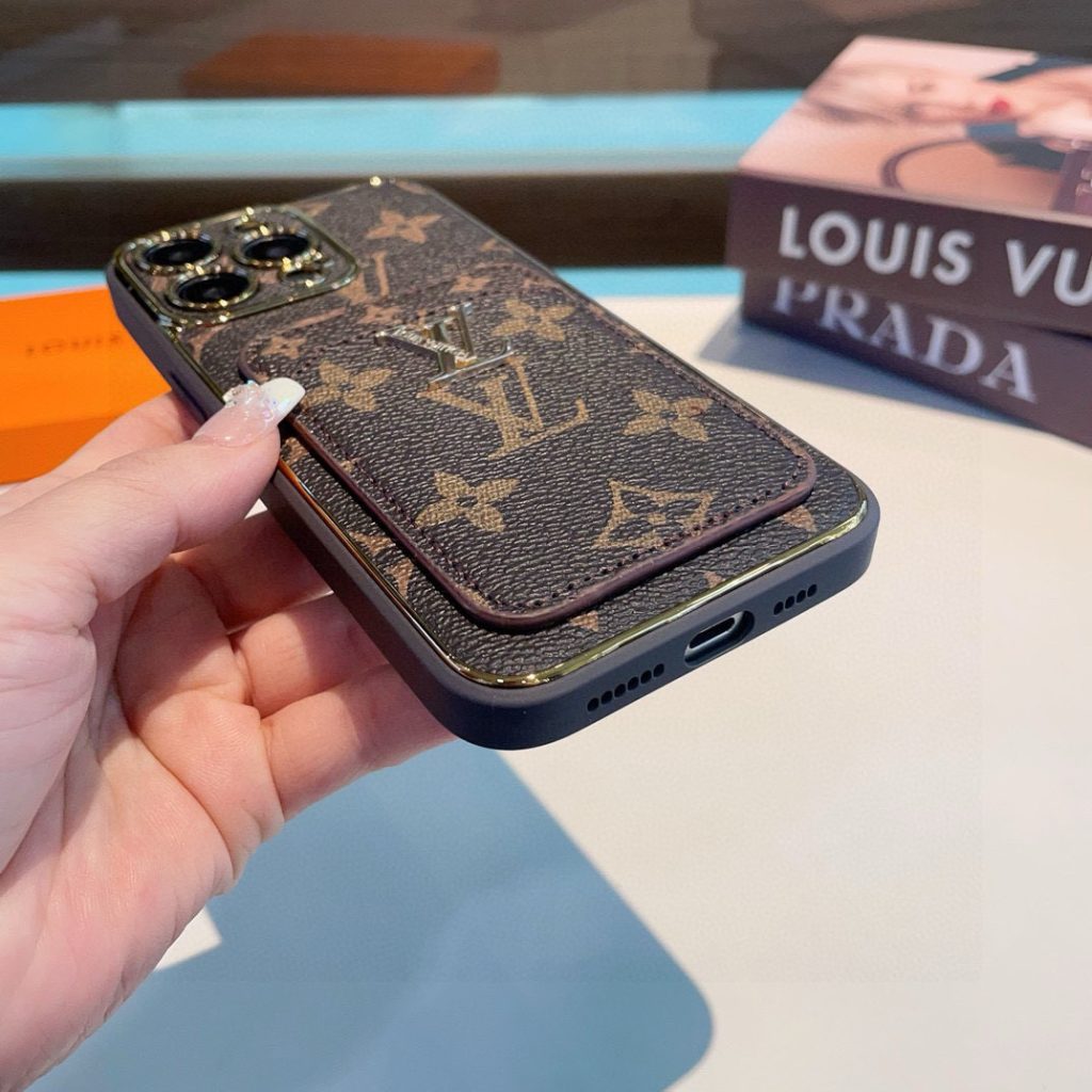 iPhoneケースルイヴィトン風 ブランドスマホケース 3色入 カード収納 📱 - 画像 8