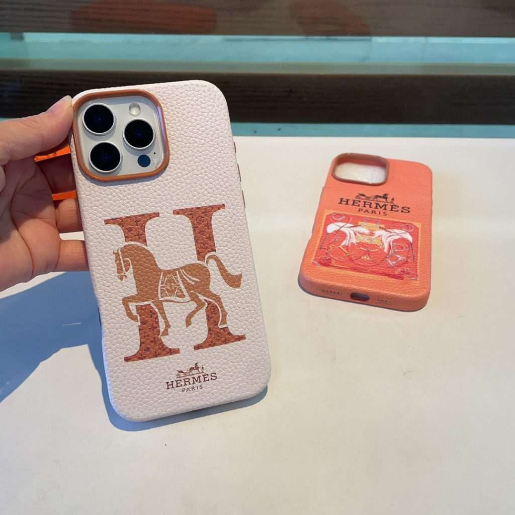 iPhoneケースエレガントな HERMES モノグラム iPhoneケース 2色入 🐎 - 画像 8