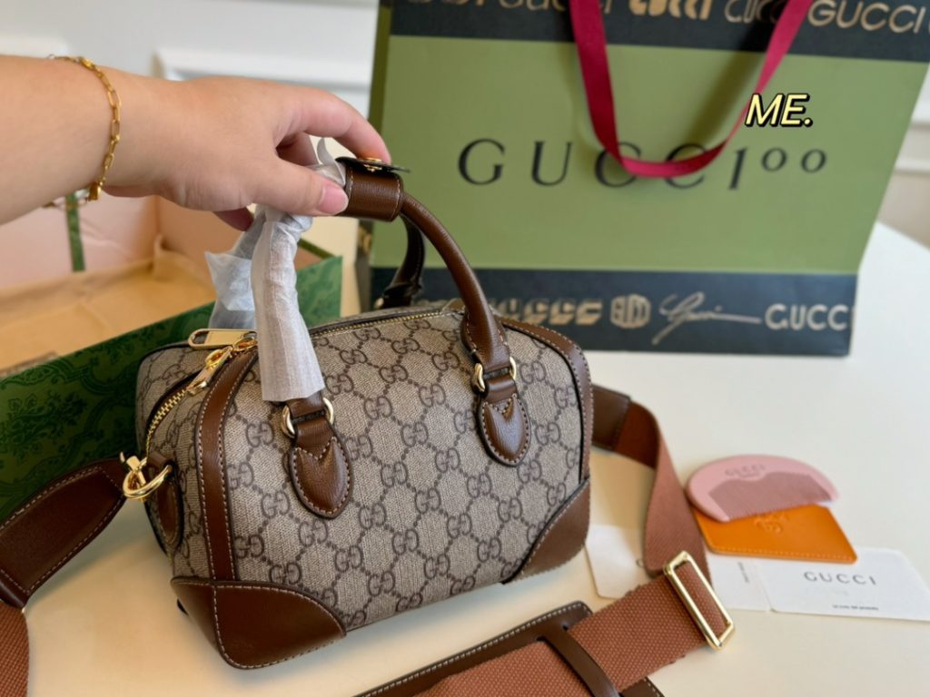 GUCCI グッチ ボストンバッグ 2色 🎩 - 画像 5