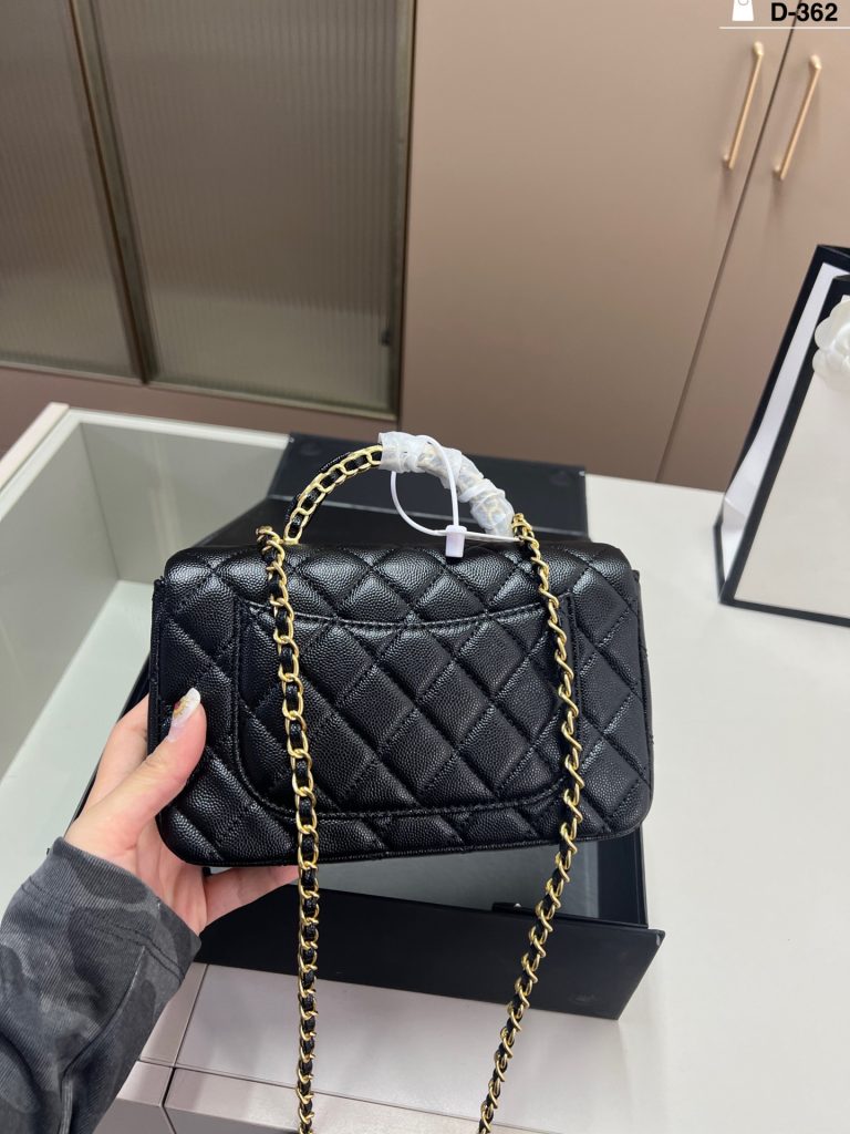 シャネル ミニボストン 黒 金具 1色入 🖤 - 画像 4