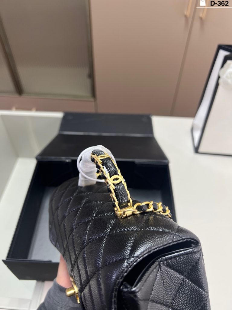 シャネル ミニボストン 黒 金具 1色入 🖤 - 画像 5