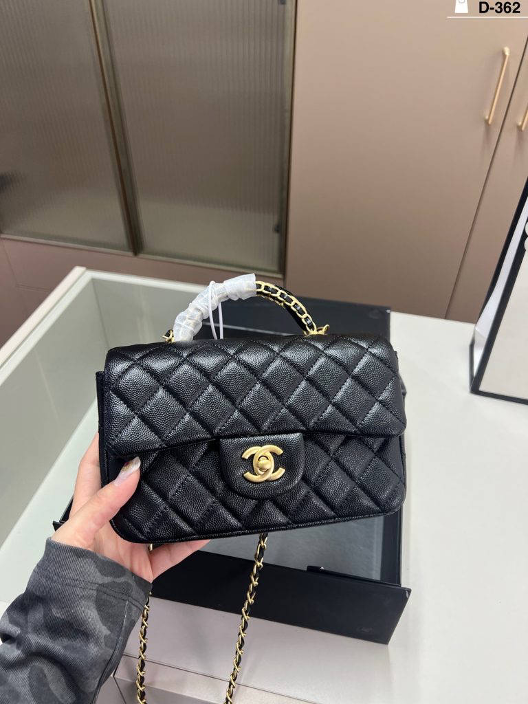 シャネル ミニボストン 黒 金具 1色入 🖤 - 画像 6