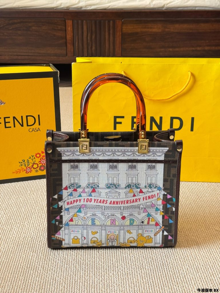 FENDI 100周年纪念手提包 1色入 🎉 - 画像 4