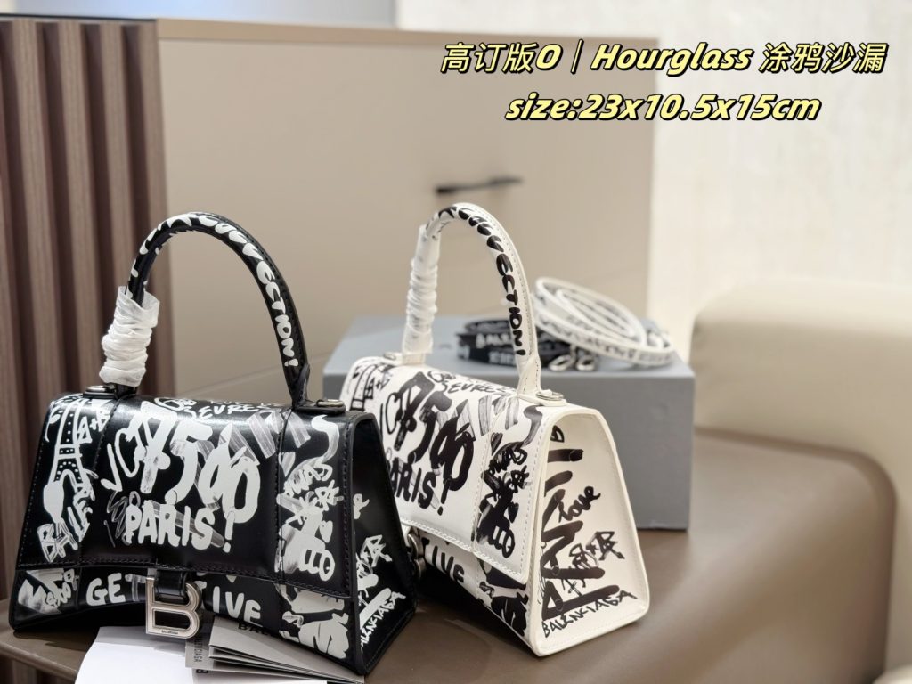 バレンシアガ ハンドバッグ 2色入 グラフィティ柄 23x10.5x15cm - 画像 4