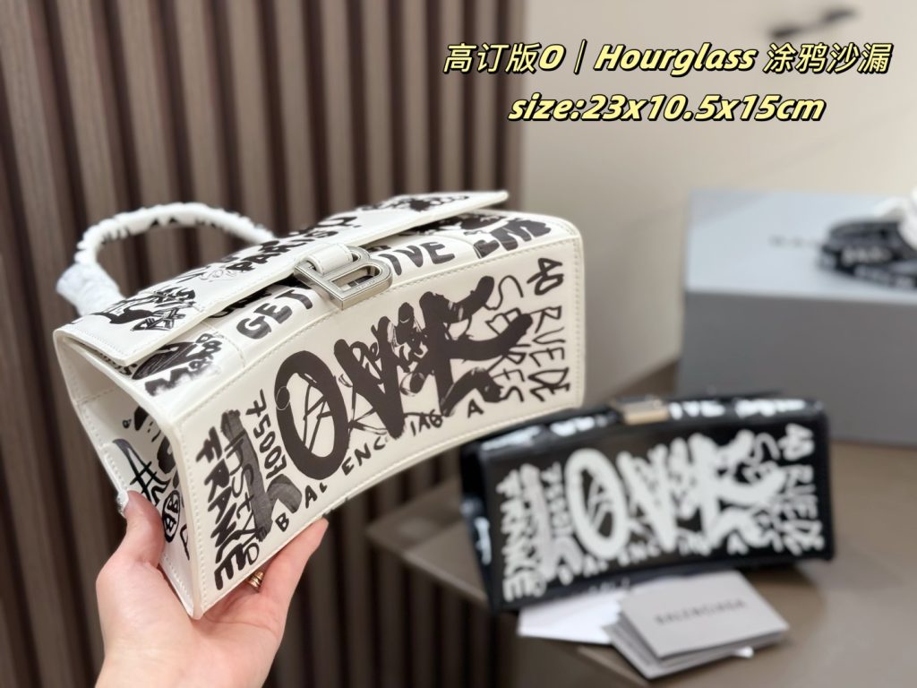 バレンシアガ ハンドバッグ 2色入 グラフィティ柄 23x10.5x15cm - 画像 8