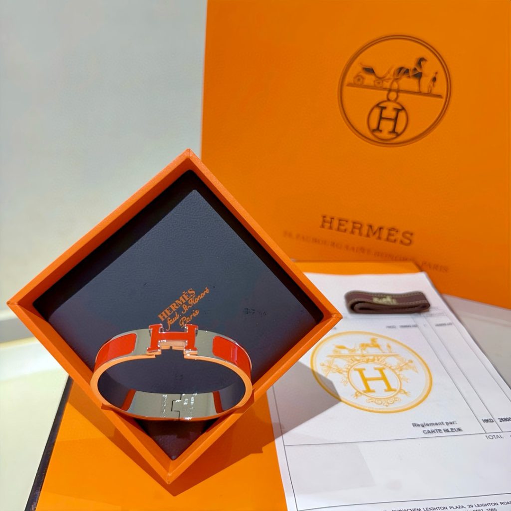 エレガントな HERMES ブレスレット レッド 1色入 💎 - 画像 3