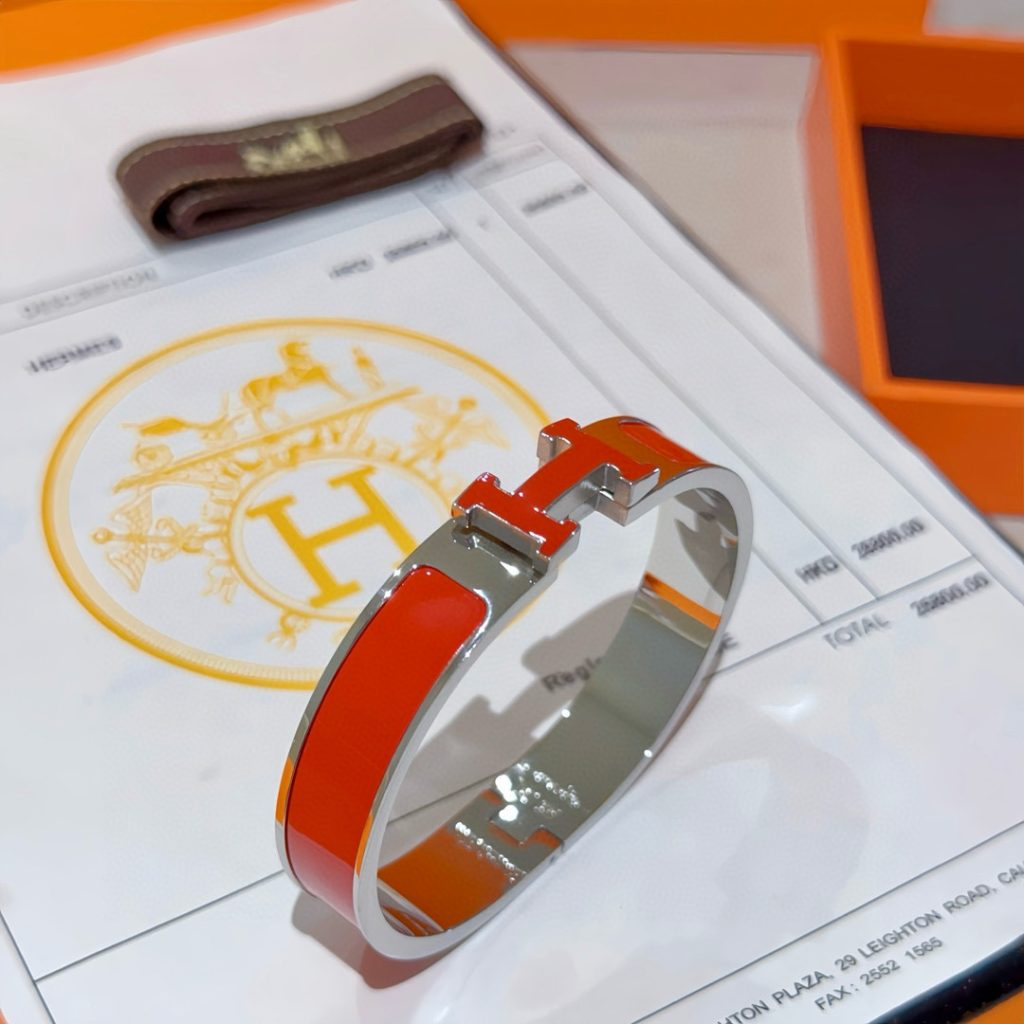 エレガントな HERMES ブレスレット レッド 1色入 💎 - 画像 6