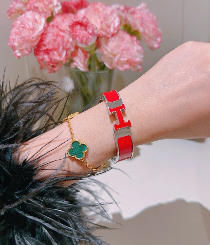 エレガントな HERMES ブレスレット レッド 1色入 💎 - 画像 7