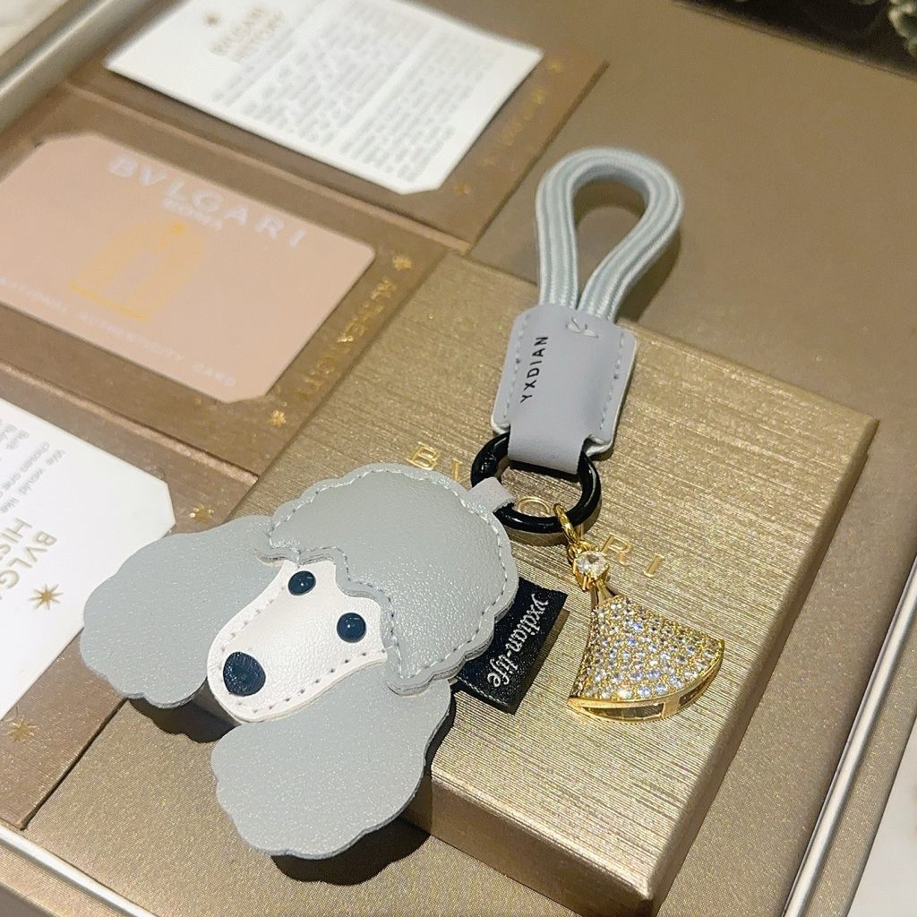 可愛な ポメラニアン チャーム キーホルダー グレー 🐶✨ - 画像 2