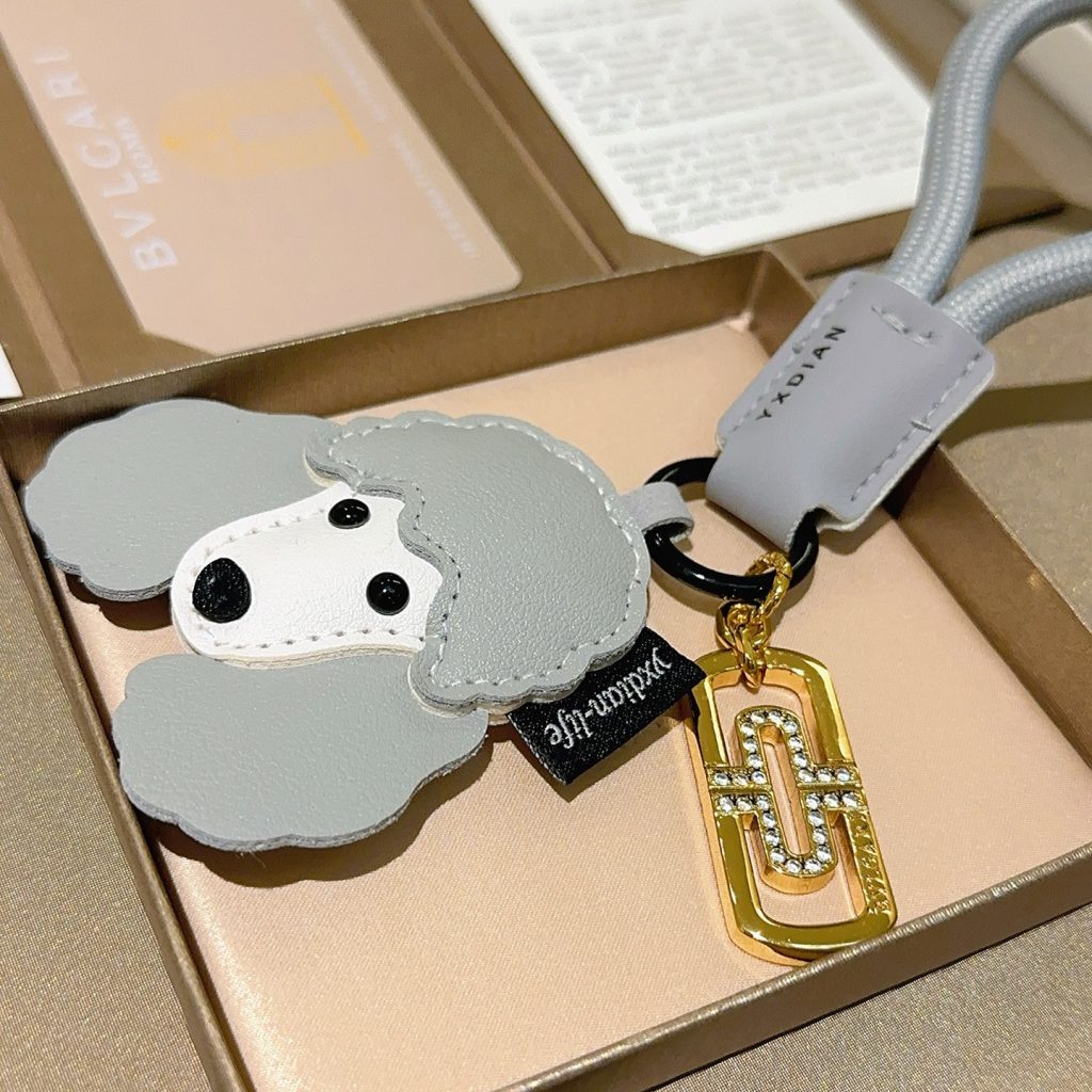 YXDIAN キーホルダー ペット ドッグ型 グレー 🐶 1色入 - 画像 5