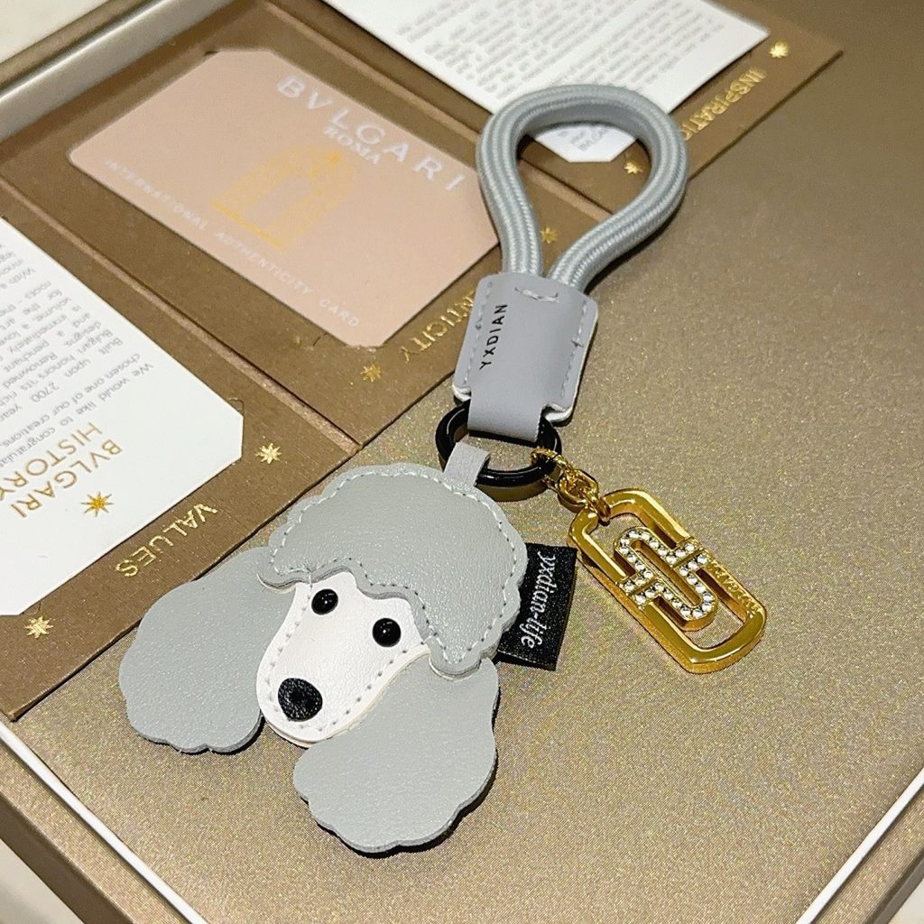 YXDIAN キーホルダー ペット ドッグ型 グレー 🐶 1色入 - 画像 6