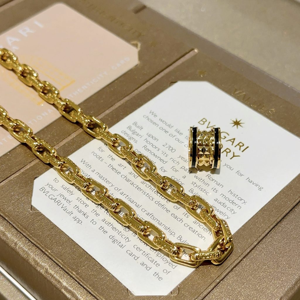 BVLGARI ネックレス 1本入 ブレスレット メンズ 2点セット 💎 - 画像 2