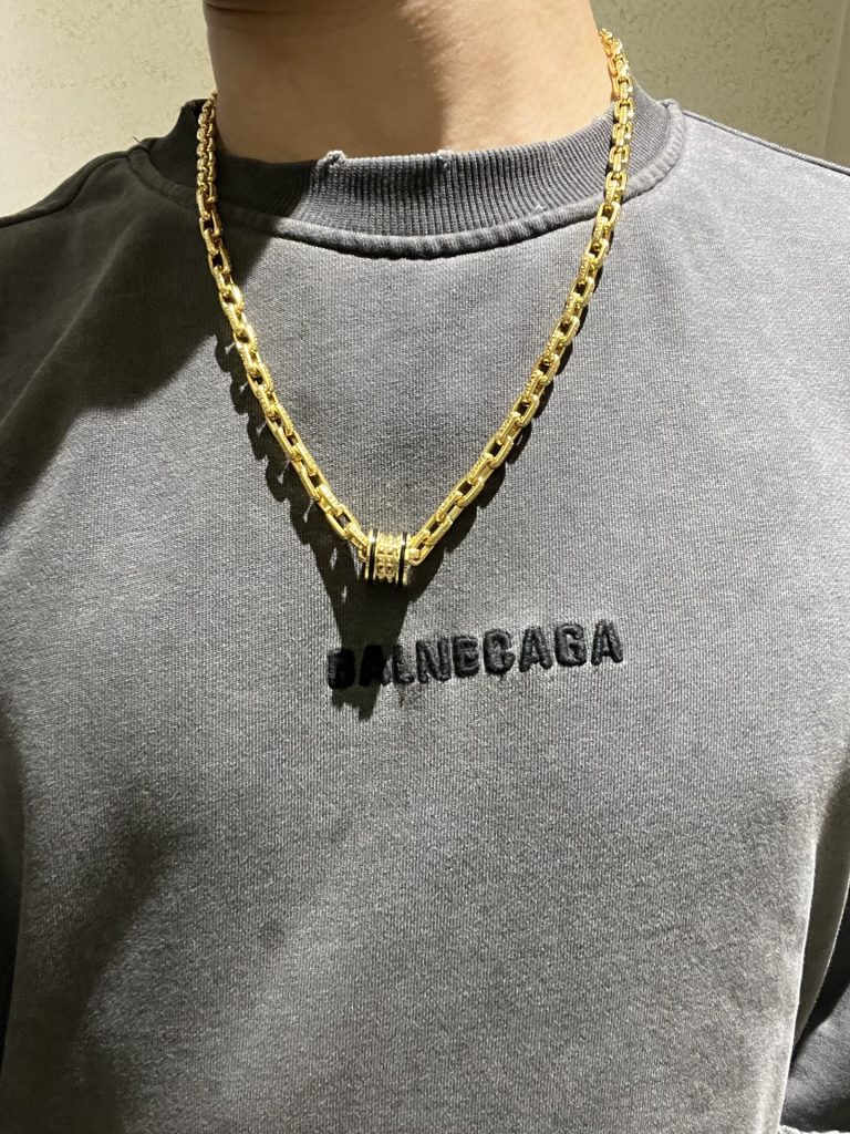 BVLGARI ネックレス 1本入 ブレスレット メンズ 2点セット 💎 - 画像 3