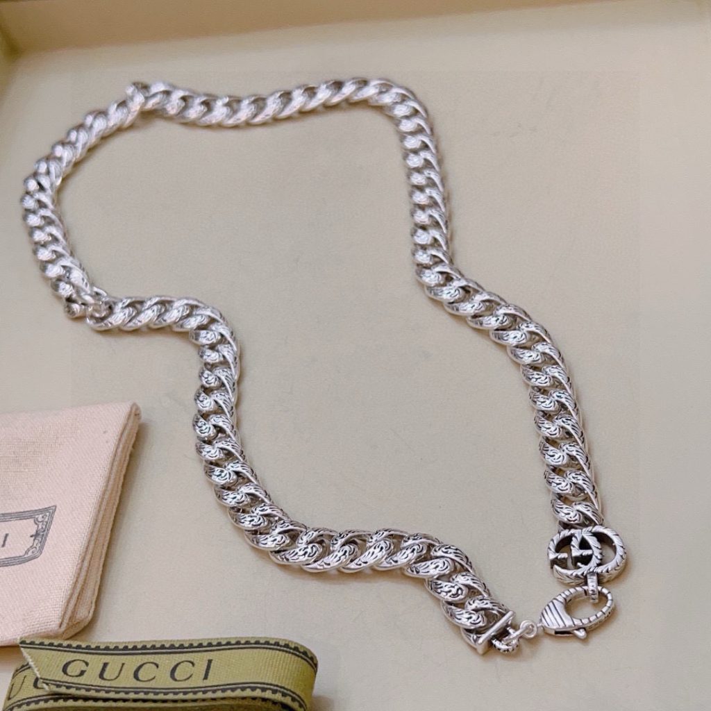 高級 GUCCI ネックレス 銀色 1本入 💎 - 画像 7