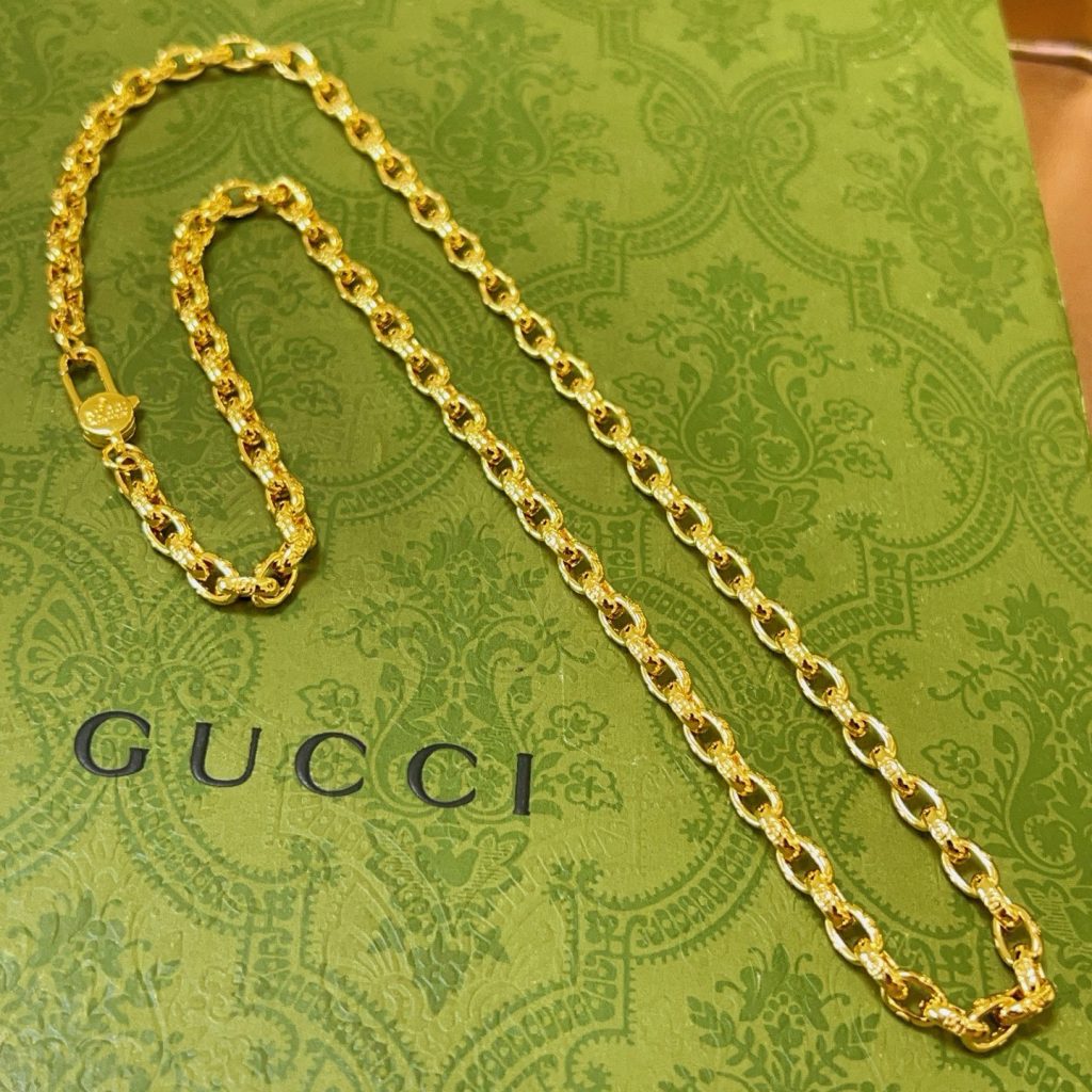 GUCCI メンズ メタルチェーンネックレス 1色入 💎 - 画像 2