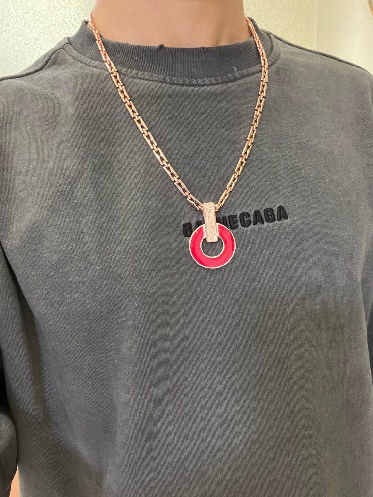 BVLGARI ネックレス ローズゴールド レッド 1色入 💎 - 画像 3