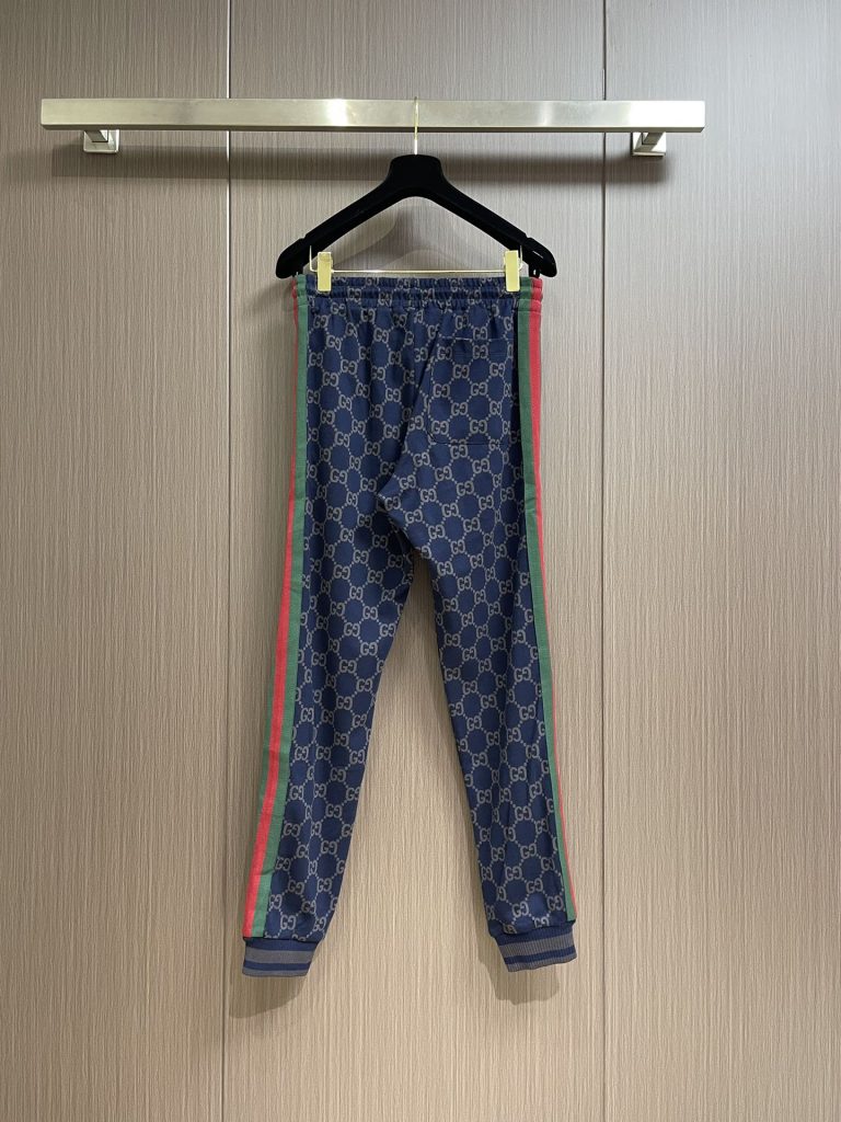 GUCCI メンズ ジップパンツ ブルー 1色 - 画像 2