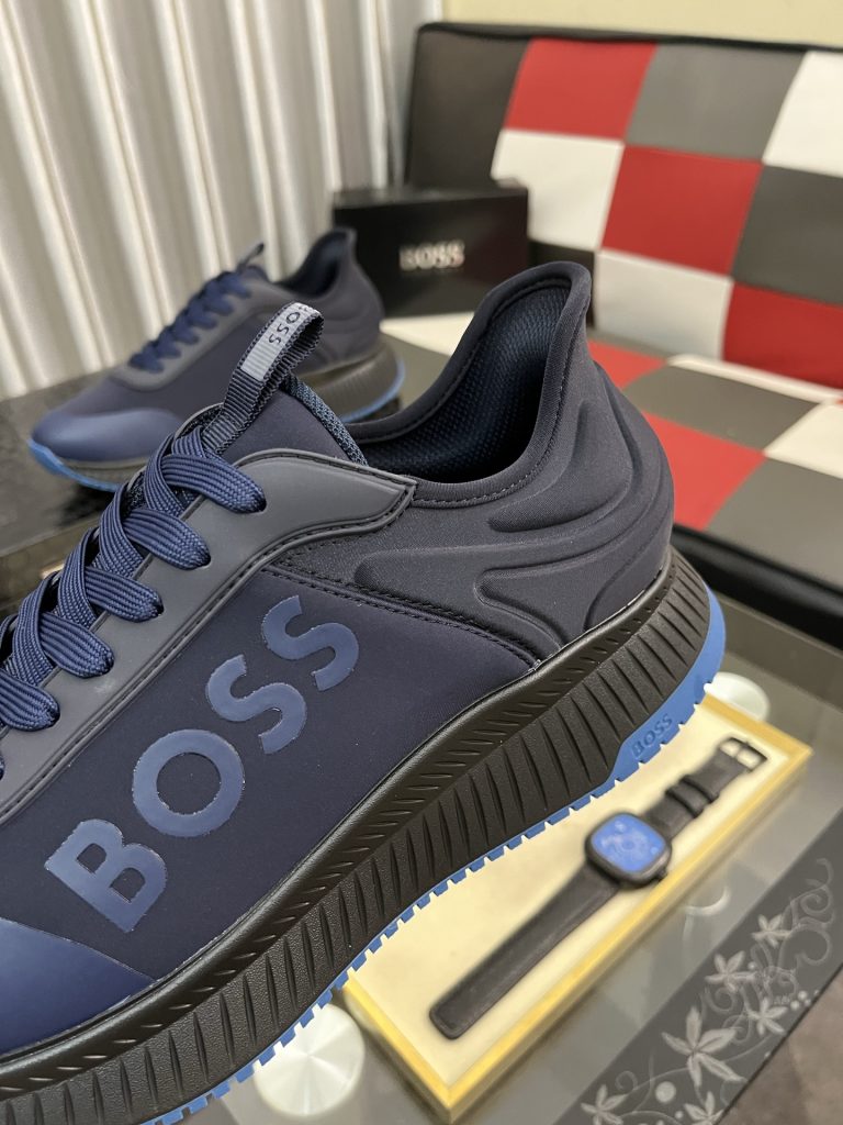 BOSS メンズ スニーカー ブルーブラック デザイン性高い 〜 - 画像 6