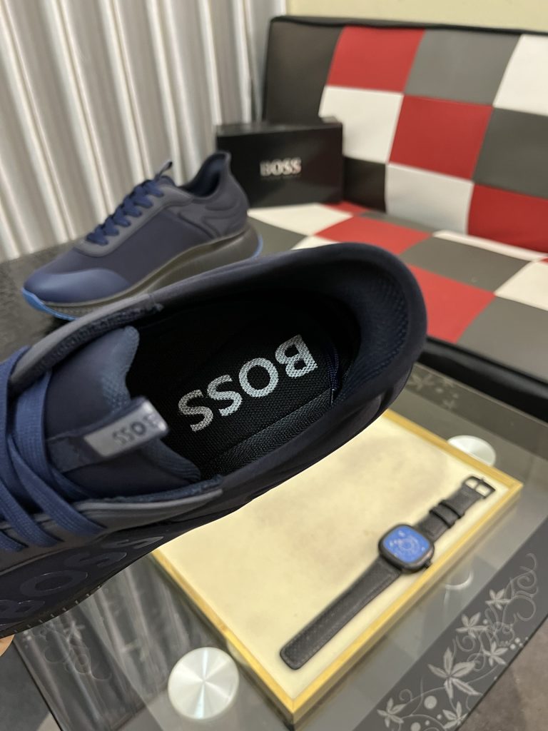 BOSS メンズ スニーカー ブルーブラック デザイン性高い 〜 - 画像 7