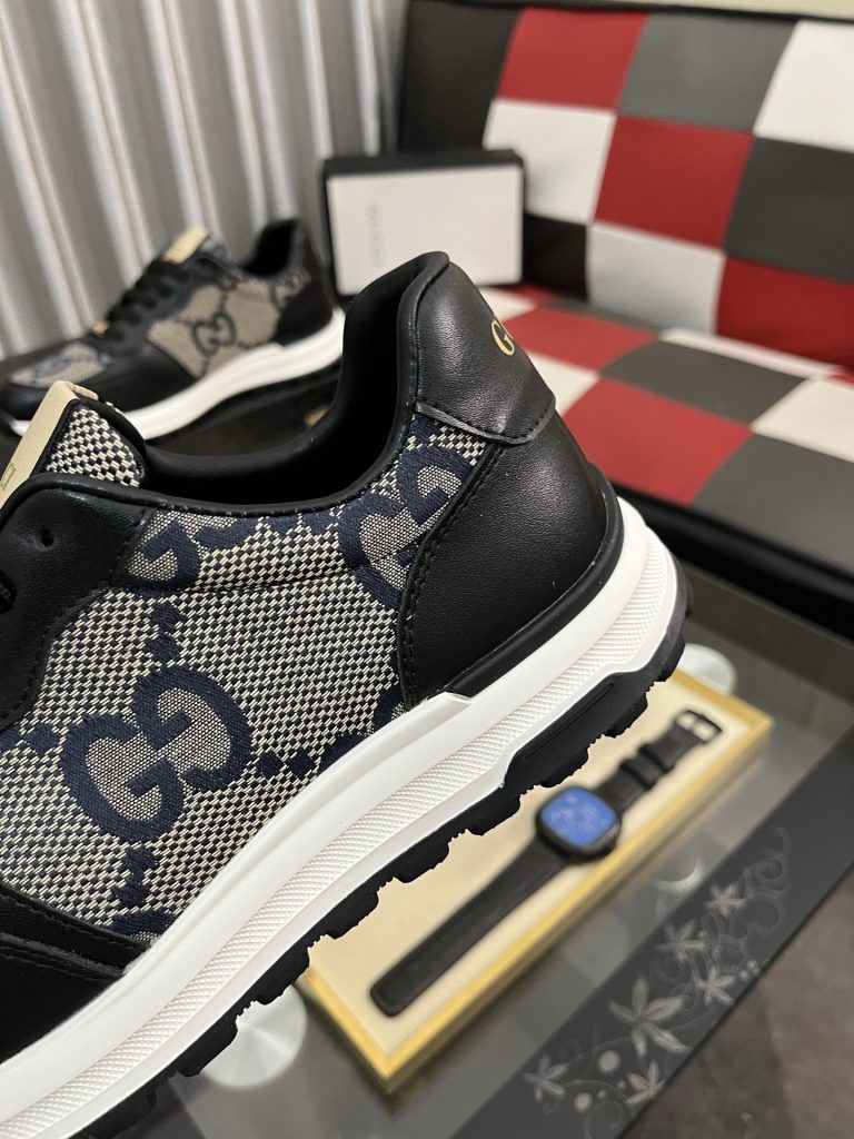 GUCCI メンズ スニーカー ブラック グレー デザイン 2色入 ✨ - 画像 7