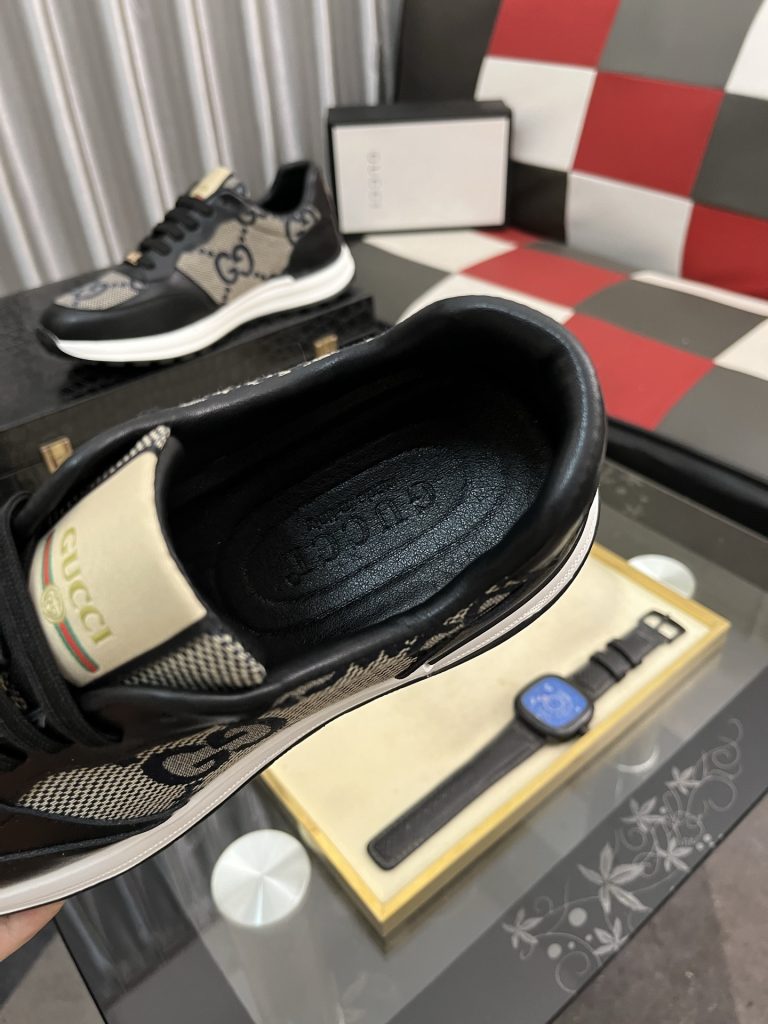 GUCCI メンズ スニーカー ブラック グレー デザイン 2色入 ✨ - 画像 8