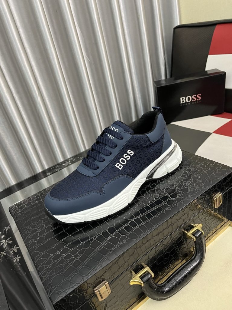 HUGO BOSS 男性用 スニーカー ネイビー 3色 38-46サイズ対応 シューズ｜雨の日に予算内で見たいポイント