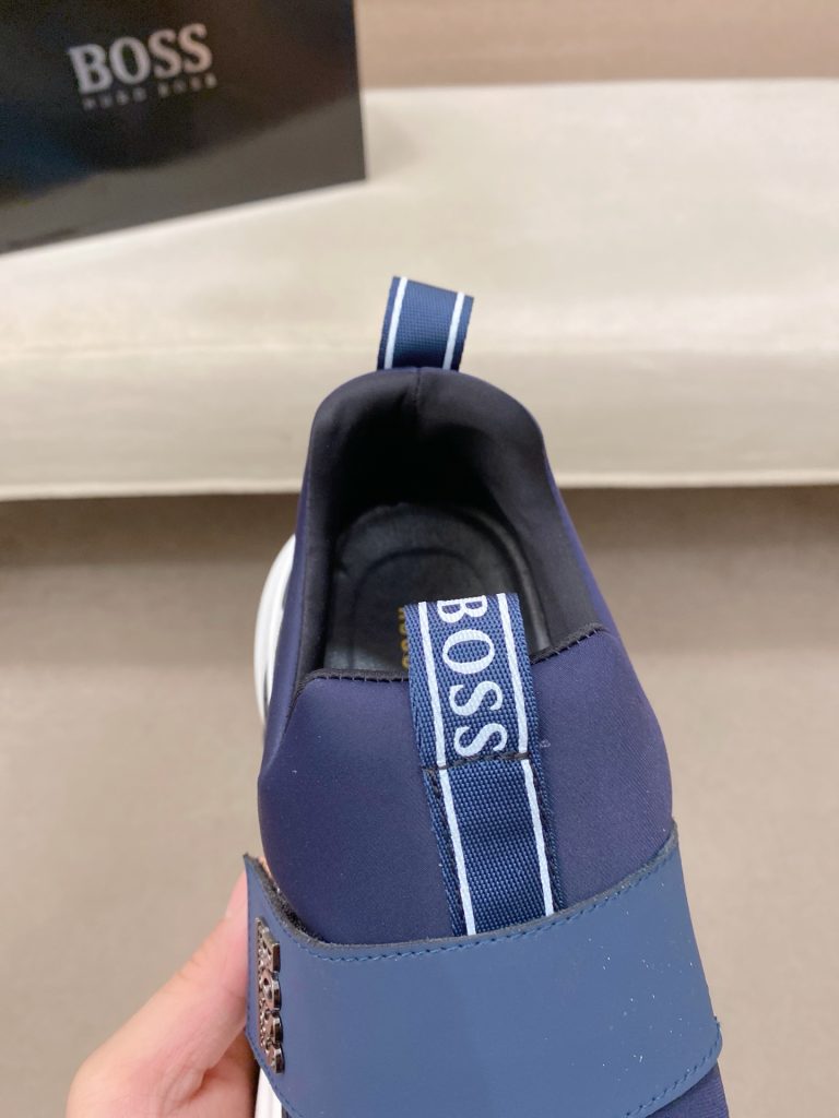 HUGO BOSS メンズ ローカットスニーカー ブルー 2色 4色入 🧦 - 画像 6