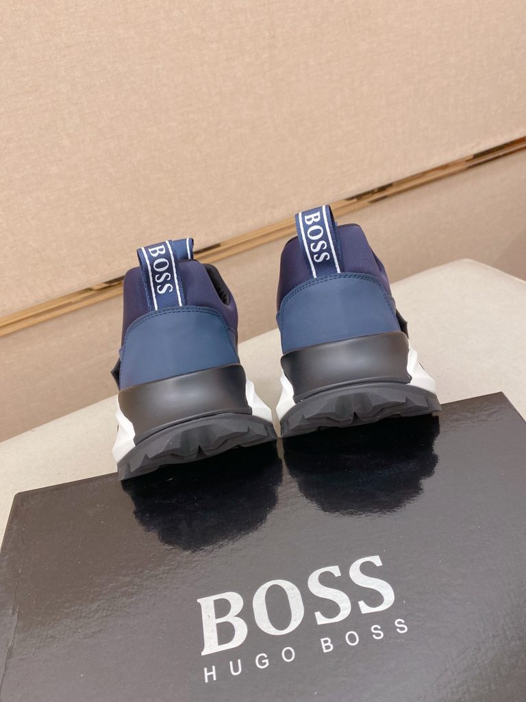 HUGO BOSS メンズ ローカットスニーカー ブルー 2色 4色入 🧦 - 画像 8