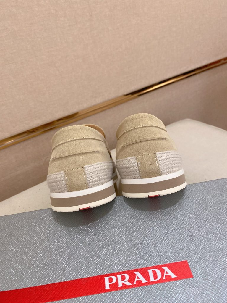 プラダ メンズ サイドローファー オフホワイト 2色入 🧢 - 画像 8